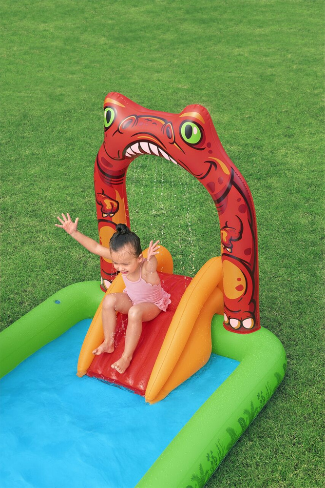 Plac zabaw dmuchany Jurassic 241 x 140 x 137 cm Bestway 53160