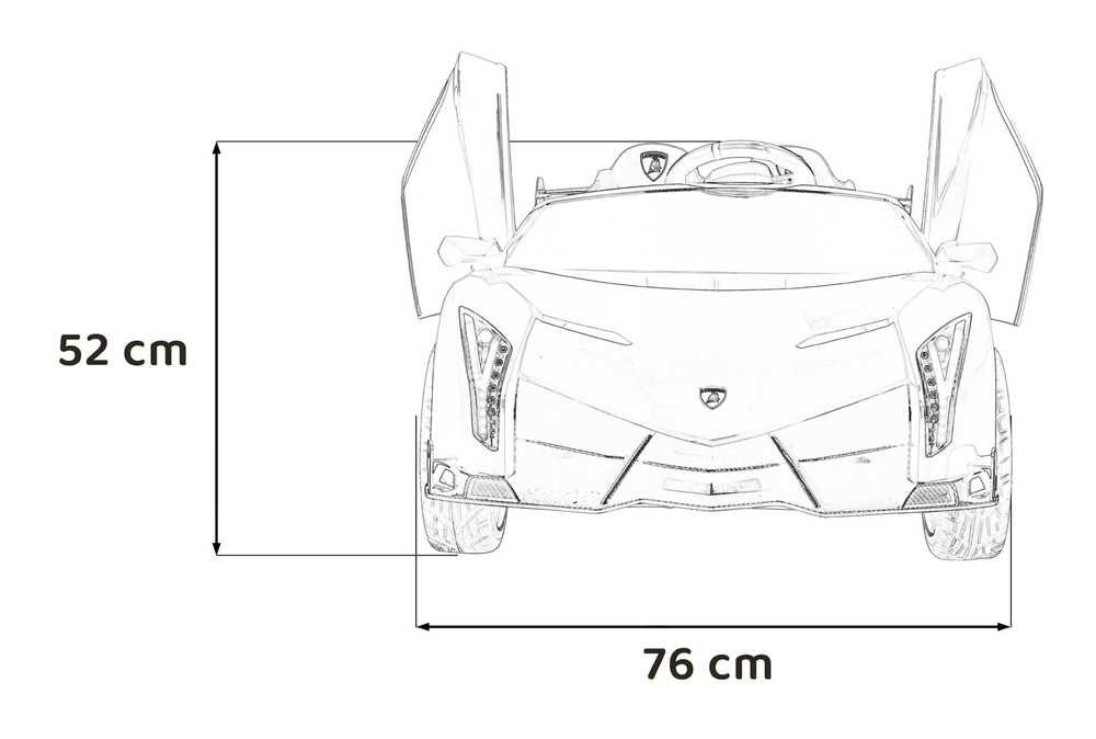 Pojazd Lamborghini Veneno Biały